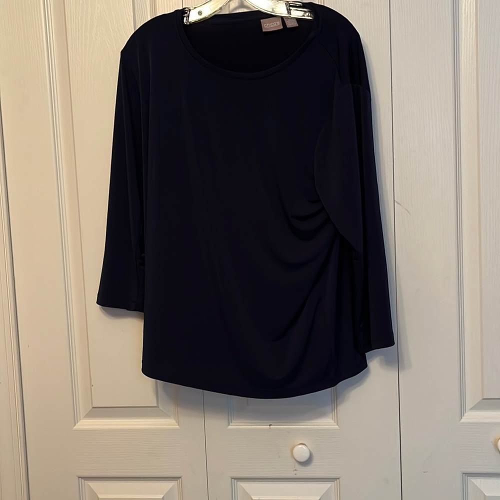 Chicos navy long sleeve top
